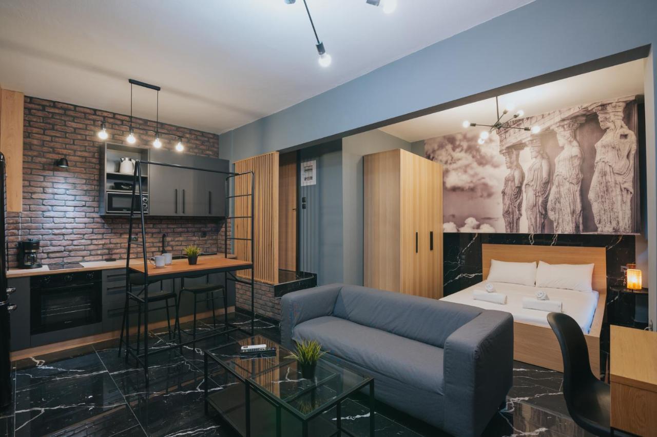 New Modern Ground Floor Apartment By The Sea Tesalonika Bagian luar foto